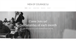 Desktop Screenshot of menofcouragesj.com